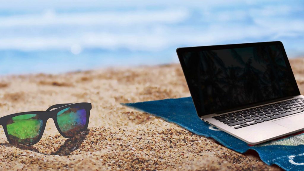 working from the beach pros and cons of remote work